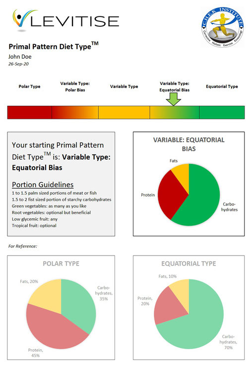 Levitise Primal Pattern Diet Typing