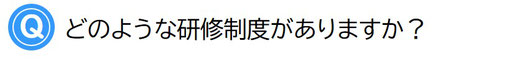 どのような研修制度がありますか？
