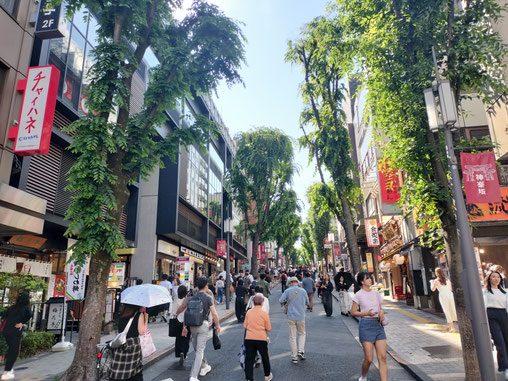 Kagurazaka street which appears in scenes of "Rental Family"