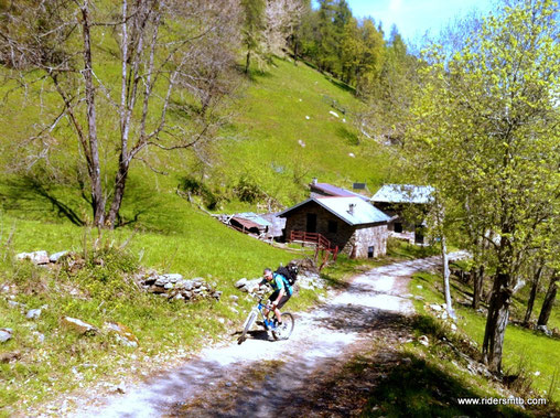 in procinto dell'Alpe Toglie le pendenze aumentano