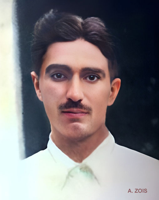 Early 1920s. Sarosh Irani. Image rendition by Anthony Zois.