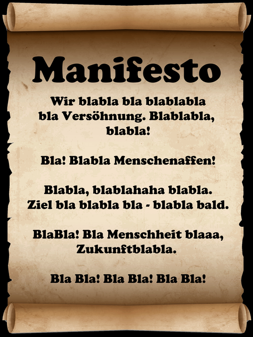 Fauntleroy Manifesto Manifest Grafikprogramm