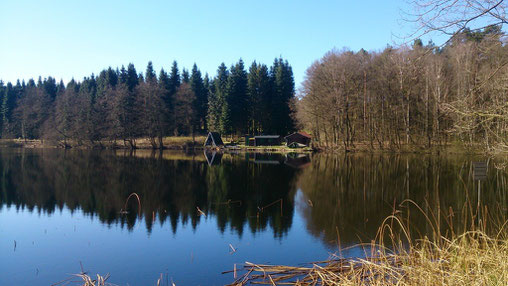 Blick auf den dritten der Heiligen drei Pfühle