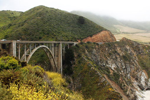 Road Trip auf dem Highway 1 in Kalifornien - Bixby Creek Bridge