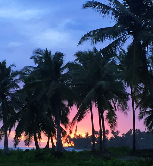 Coucher de Soleil chez Ranu