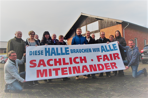 Borgentreicher Vereinsvertreter positionieren sich für die Schützenhalle