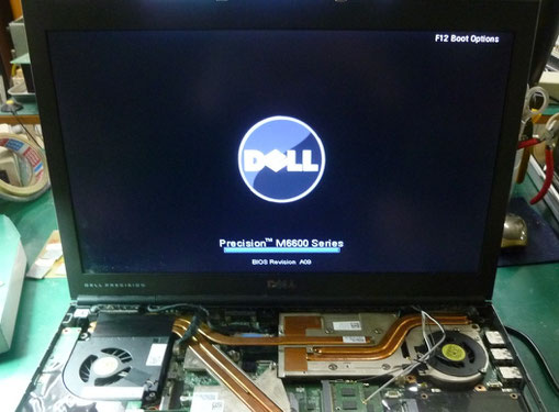 DELL PrecisionM6600　修理後の画面表示