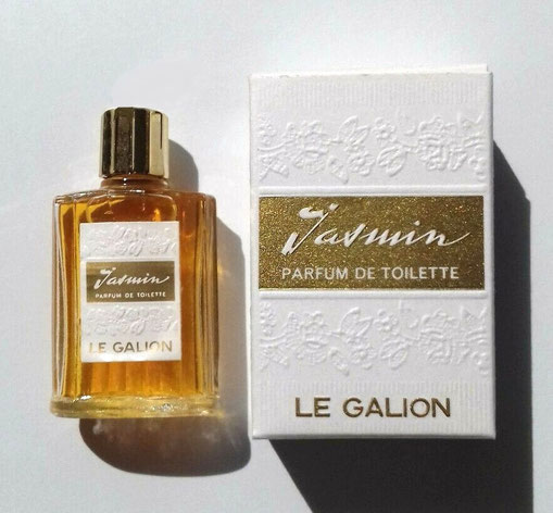 JASMIN - PARFUM DE TOILETTE 9 ML : PRESENTATION DIFFERENTE, LA MINIATURE PORTE UN BOUCHON DORE EN PLASTIQUE