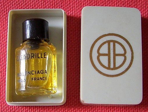 BALENCIAGA - QUADRILLE PARFUM : DANS PETITE BOÎTE BLANCHE EN PLASTIQUE