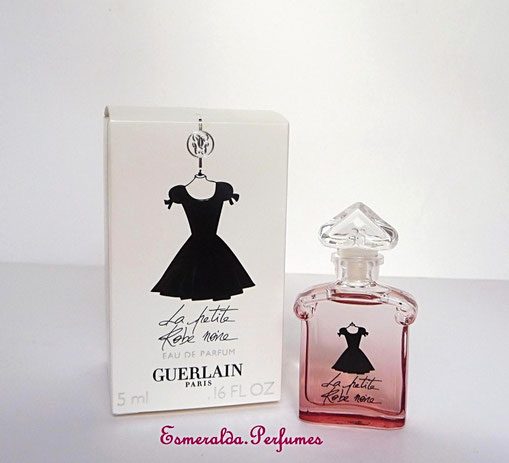 2) LA PETITE ROBE NOIRE : EAU DE PARFUM 5 ML - MINIATURE EN VERRE TEINTE DEGRADE