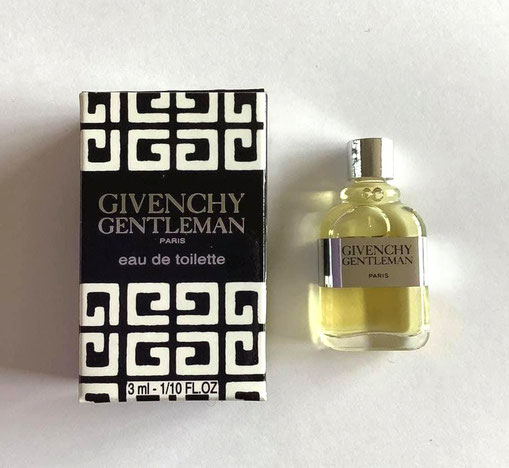 GIVENCHY GENTLEMAN - EAU DE TOILETTE 3 ML : ETIQUETTE CEINTURE ARGENTEE