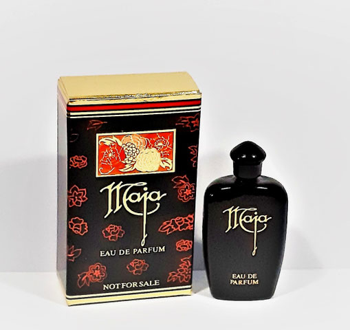 MYRURGIA - MAJA : EAU DE PARFUM DANS FLACON EN VERRE OPAQUE NOIR  - BOÎTE DIFFERENTE DE LA PRECEDENTE