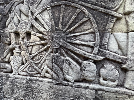 バヨン寺院の第一回廊レリーフ