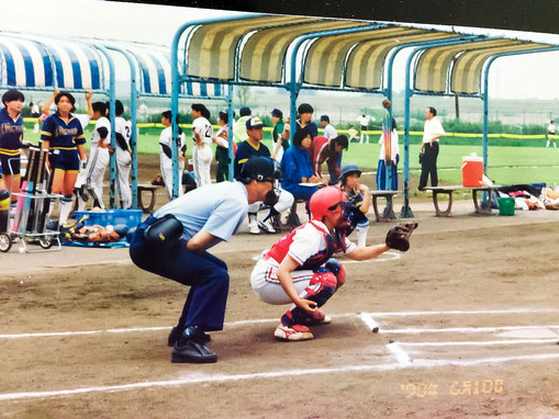 写真 : 高校時代はソフトボールのキャッチャーでした