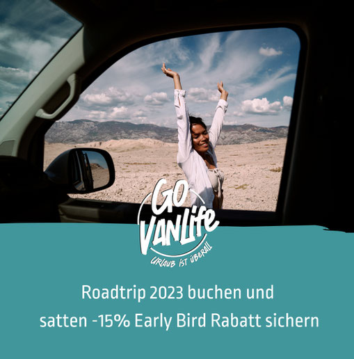 Camper mieten Early Bird Rabatt-Code Frühbucherrabatt Aktion