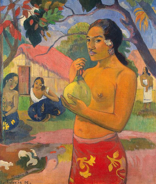 Женщина, держащая плод - самые известные картины Поля Гогена