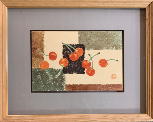 ギャラリー160　島袋幸代　天使　12cm × 16cm　水彩