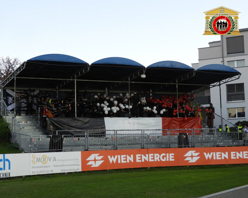 In das Spiel starteten die Gästefans mit einer Ballonchoreo