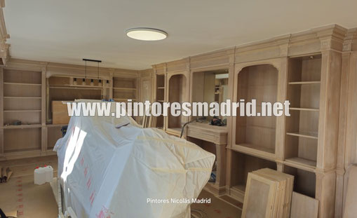 Proyectos de lacado de muebles en blanco a domicilio en Madrid 