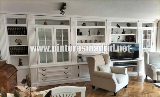  Imágenes de proyectos de lacado de muebles en blanco a domicilio terminados en Madrid 