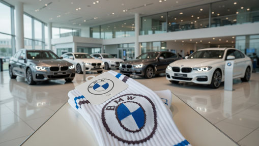 Sportsokken BMW met logo laten maken