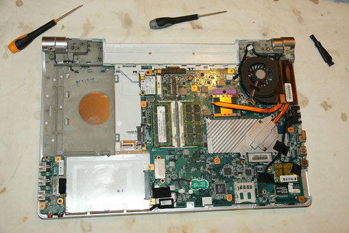 Sony Vaio VGN-FW21J desmontado