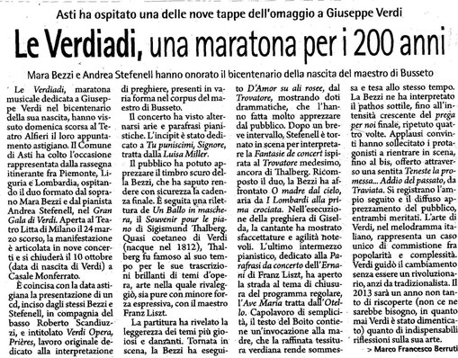 La Gazzetta di Asti aprile 2013
