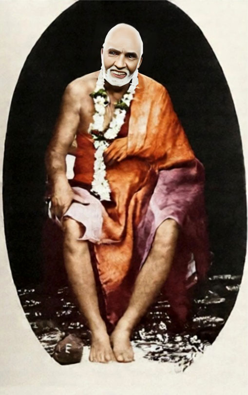 Perfect Master Upasni Maharaj. Image rendition by Anthony Zois.