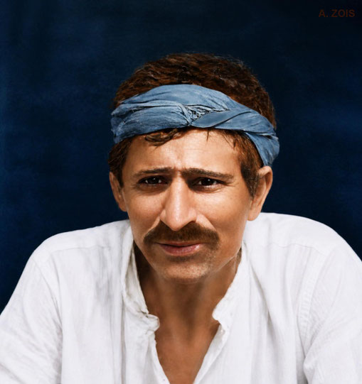 1922 : Poona, India. Image rendition by Anthony Zois. BP