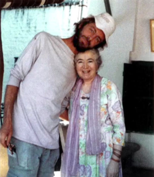Ken with Meher Baba's sister in India.