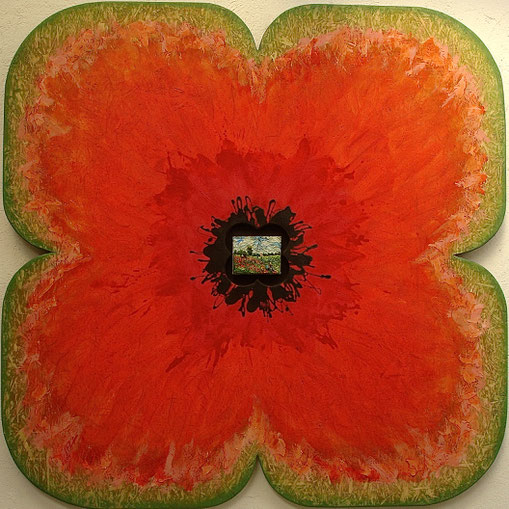 Le grand coquelicot, Format 120x120