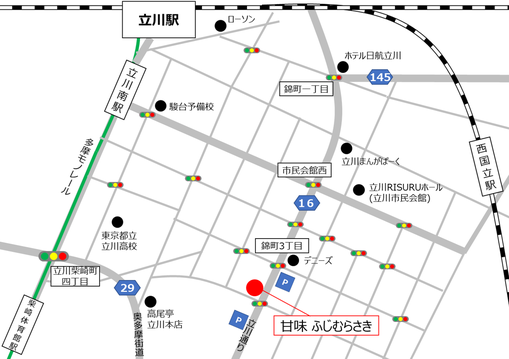 甘味 ふじむらさき 地図