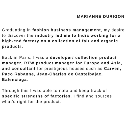 Fashion Management, Product developer RTW, Product manager RTW, Production manager, Fashion consultante