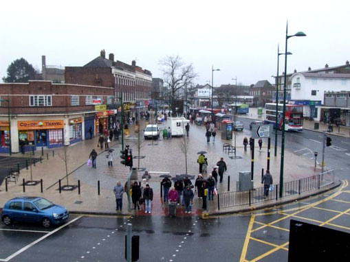 Northfield shopping centre, Bristol Road South 2010 OS square SP0279 © Copyright Chris Hoare and licensed for reuse under a Creative Commons Licence on Geograph