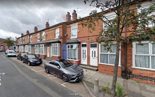 Gough Road - a typical Greet Street of terraced houses - image from Google Streetview