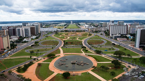 Brasilia - Blick vom Fernsehturm in Richtung "Cockpit"