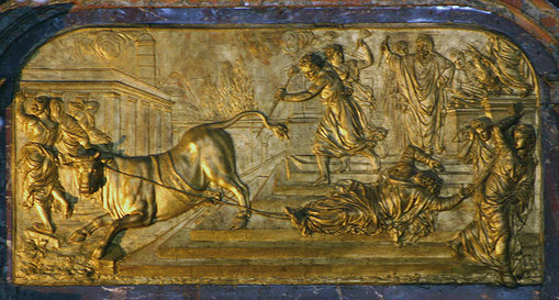 Rétable de maître-autel "Le martyre de Saint Saturnin" Église St Sernin à Toulouse.