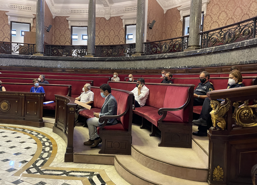 Mundina en la Junta Protección Civil de Valencia