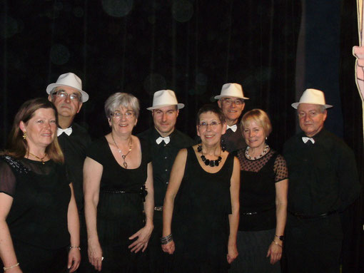 De gauche à droite: Bénédicte, Guy, Jacqueline, Franck, Carmen, Jean-François, Annie, Raymond