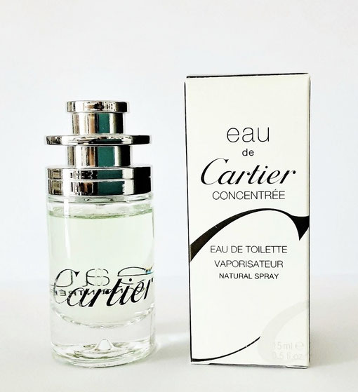 EAU DE CARTIER CONCENTREE : EAU DE TOILETTE 15 ML -GRAND MODELE