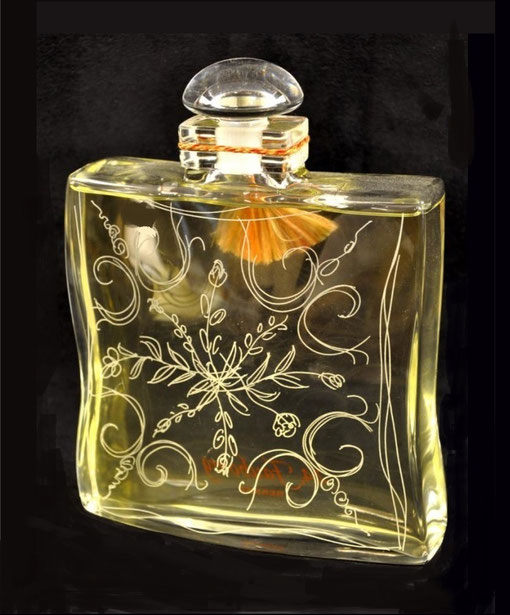 HERMES - 24 FAUBOURG FLACON FACTICE EAU DE TOILETTE 50 ML, AVEC BOUCHON EN VERRE -  DESSINE PAR SERGE MANSAU