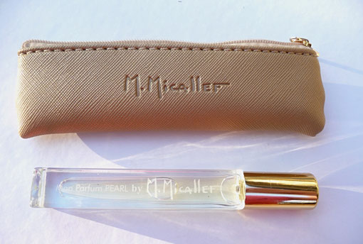 TROUSSE BEIGE CONTENANT LE VAPORISATEUR 10 ML "MON PARFUM PEARL"