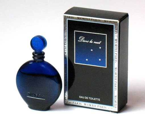 DANS LA NUIT : EAU DE TOILETTE - MINIATURE TYPE "MONTRE" - PAS DE SERIGRAPHIE SUR LA MINIATURE