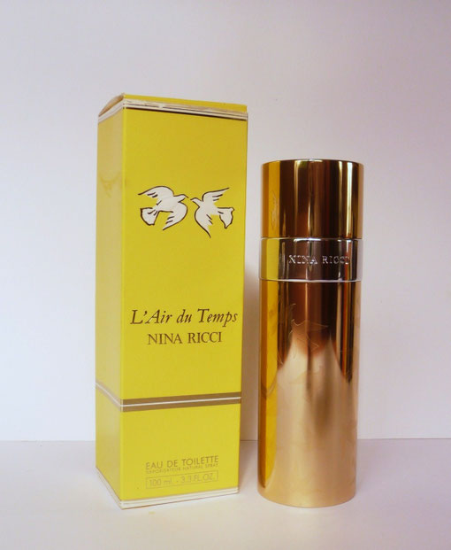 L'AIR DU TEMPS - VAPORISATEUR COQUE DOREE RECHARGEABLE - EAU DE TOILETTE 100 ML AVEC SA BOÎTE