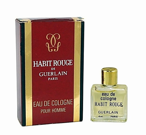 HABIT ROUGE - EAU DE COLOGNE POUR HOMME 4 ML - PRESENTATION ANCIENNE DIFFERENTE