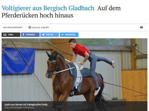 Bekannte Leistungssportler gibt es beim Reiten und auch beim Voltigieren