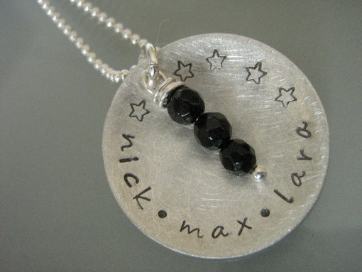 personalisierte Kette "My Stars / my kids" (mit Gravur: die Namen der Kinder)