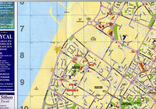 Localisation des locations au quartier Youd Alef