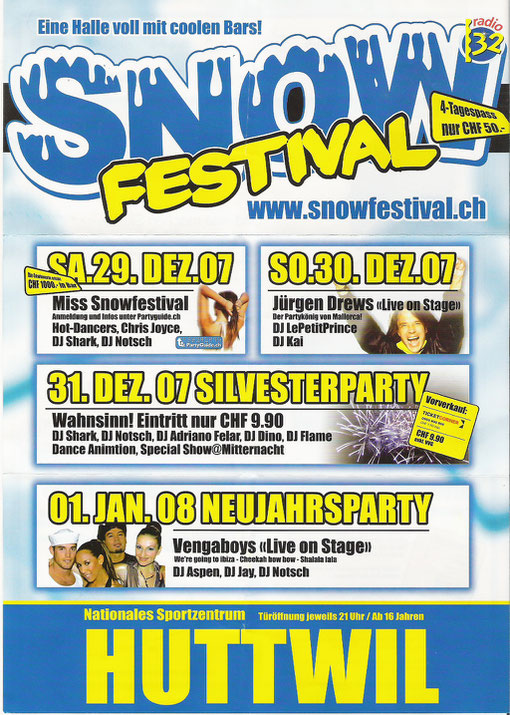 Snow Festival Huttwil, DJ Aspen, Vengaboys