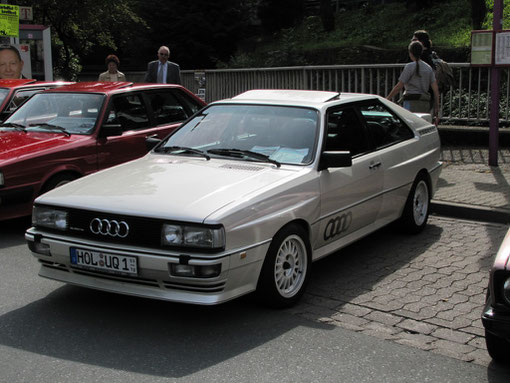 Noch eine Rallyesportlegende: Der Audi Quattro, den man heute den "Urquattro" nennt.